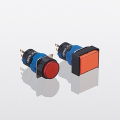 Interruptor redondo de 16 mm led indicador pulsador 5 pines ip65